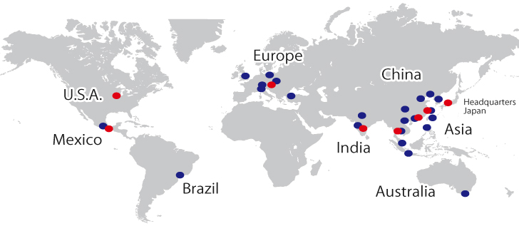 kosmek global network map